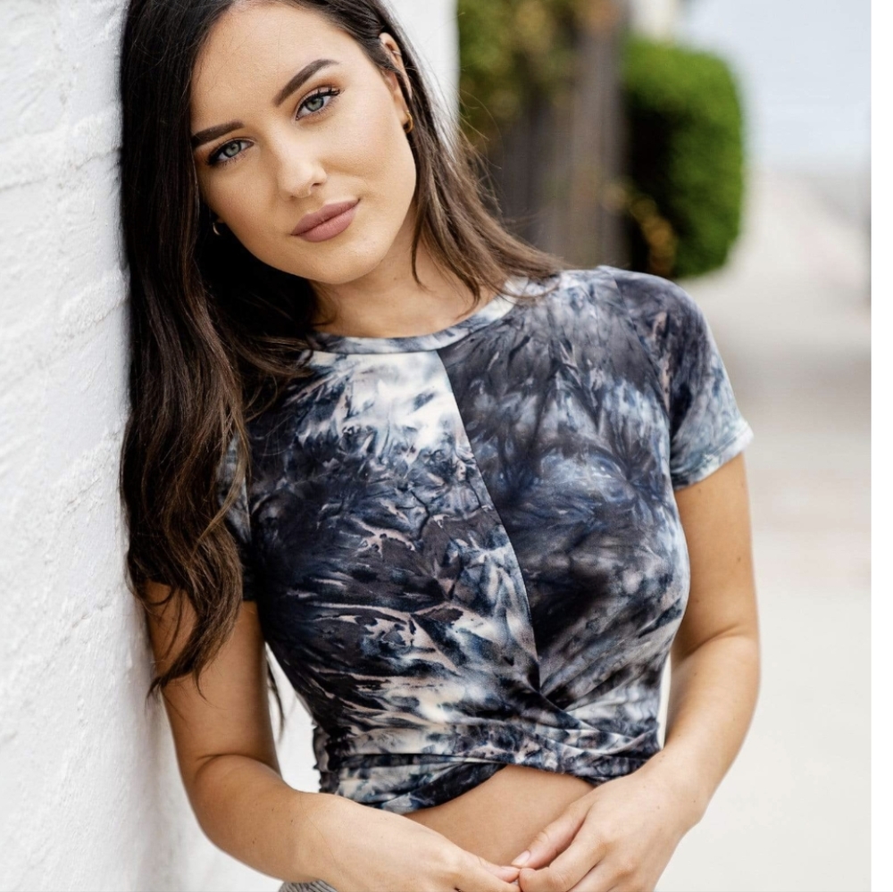 Sozy Tie-Dye Kendall Crop Top, medium